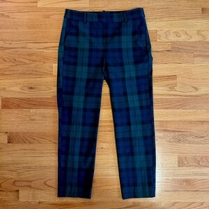 J. Crew Blackwatch Plaid Full Length Ruby Pencil Pants Size 6